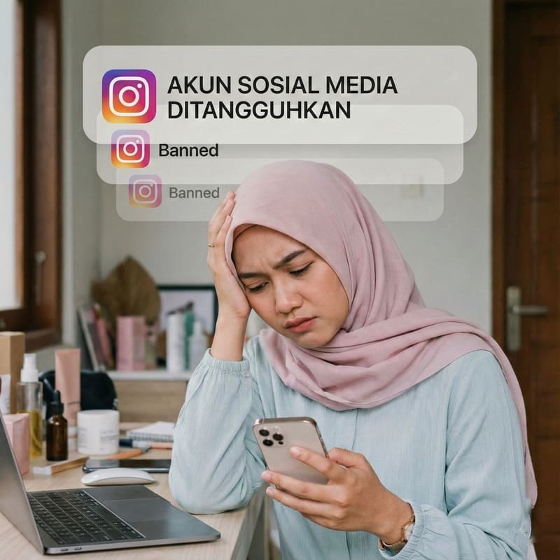 Ilustrasi Akun Suspended